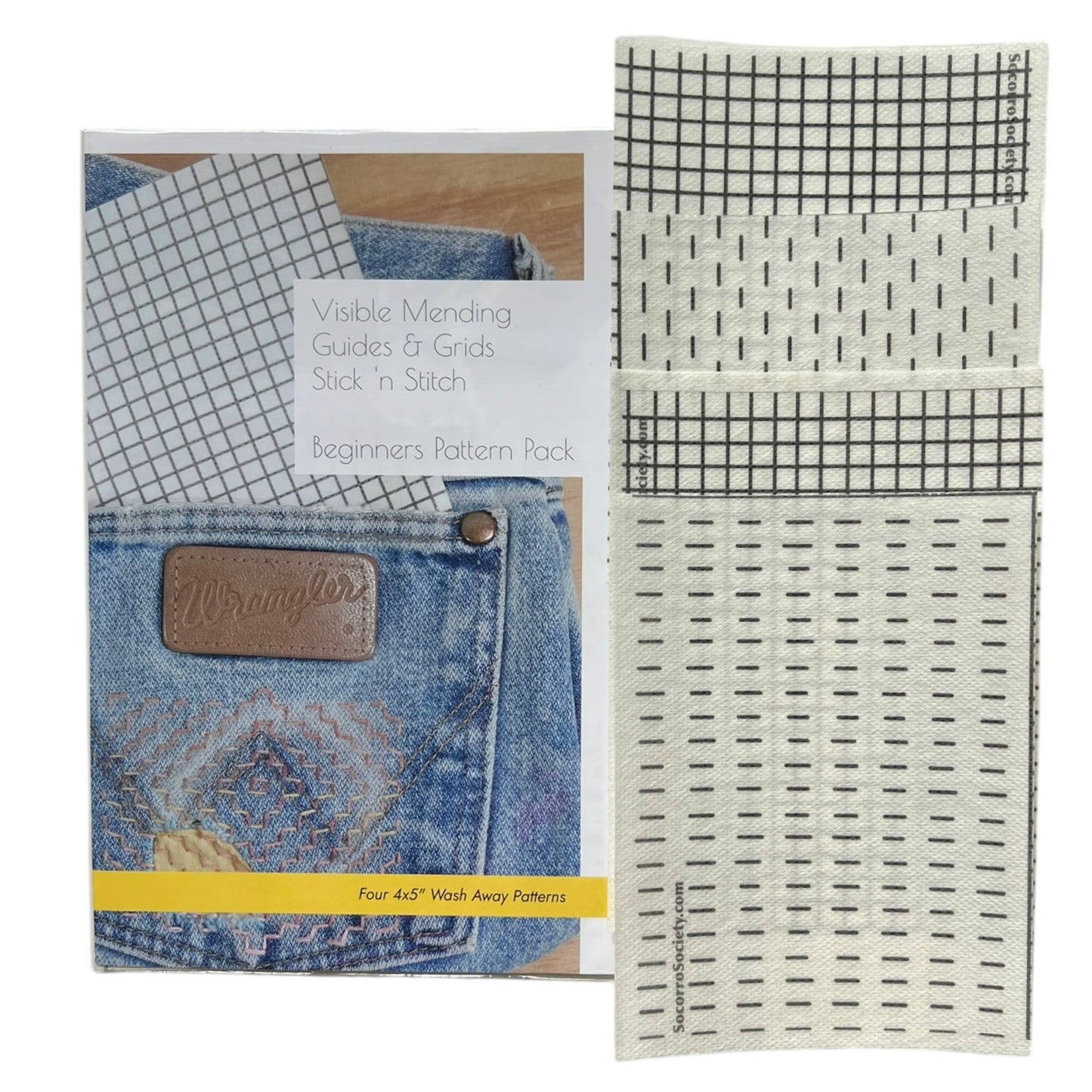 Visible Mending Stick and Stitch Patterns- Starter Pack: NA