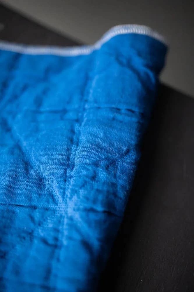 Blue Pop Jacquard Cotton