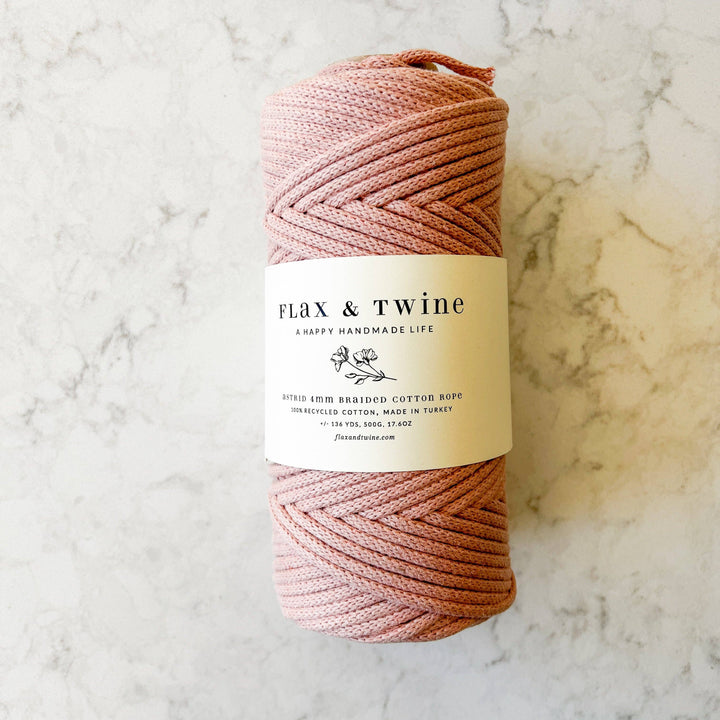 Flax & Twine 4mm Astrid Braided Cotton Rope