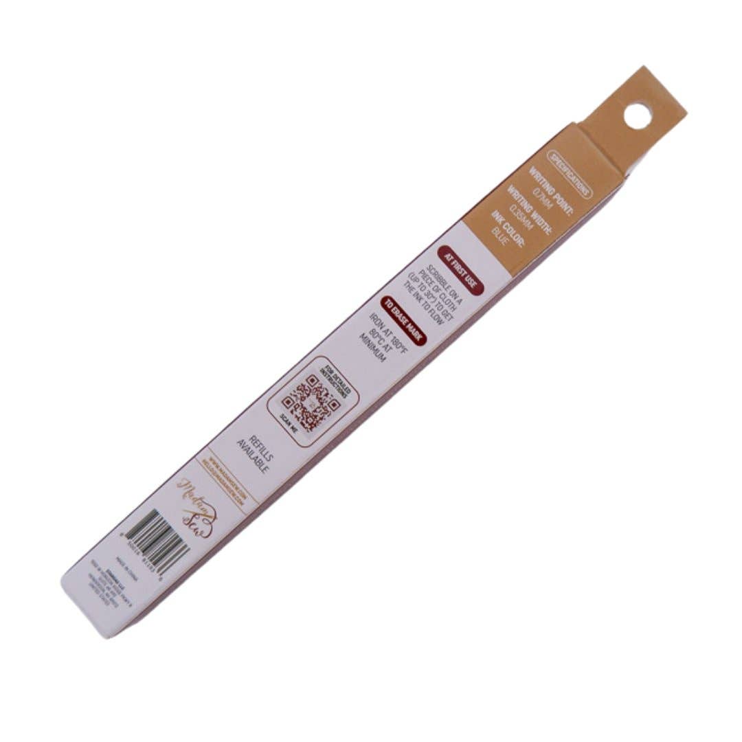 Blue Heat Erasable Fabric Marking Pen