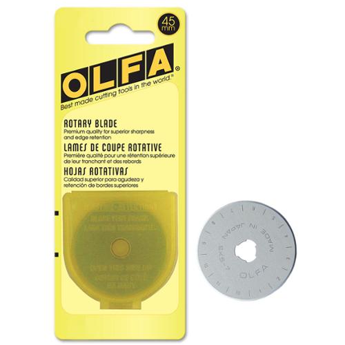 OLFA 45mm RB45-1 Tungsten Steel Rotary Blade, 1pk