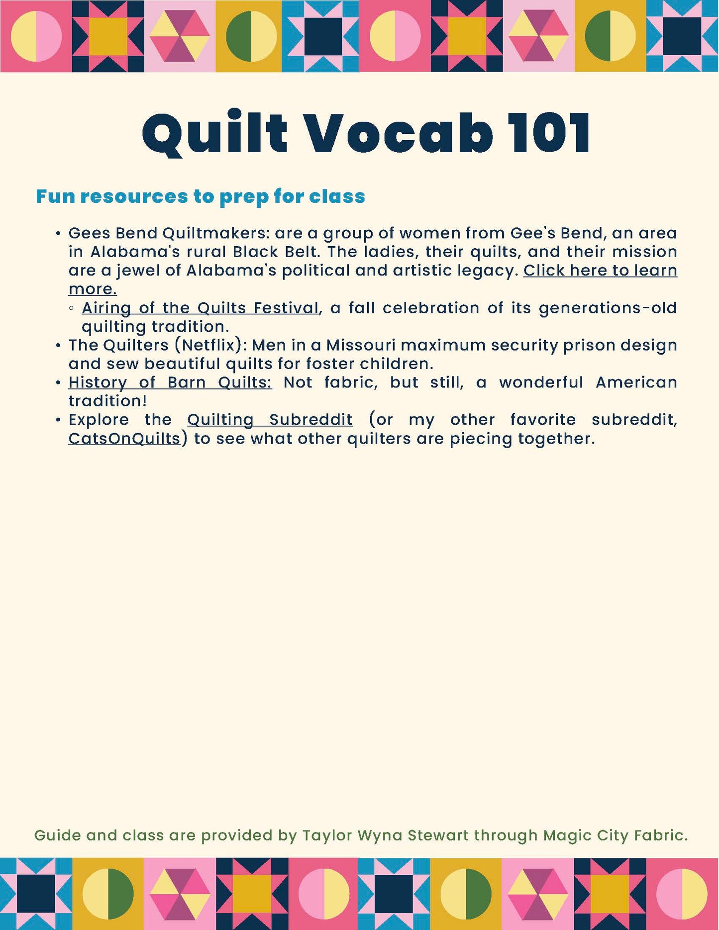 Berry Season Quilt, Beginner - (Starts July 15th @ 6pm, 7 weeks)