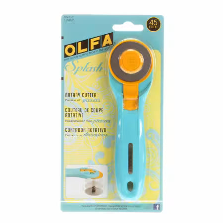 OLFA 45mm RTY-2/C Quick-Change Rotary Cutter, Aqua