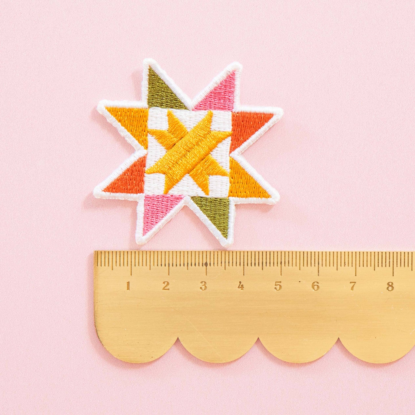 Sawtooth Star Iron-On Patch