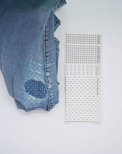 Visible Mending Stick and Stitch Patterns- Starter Pack: NA