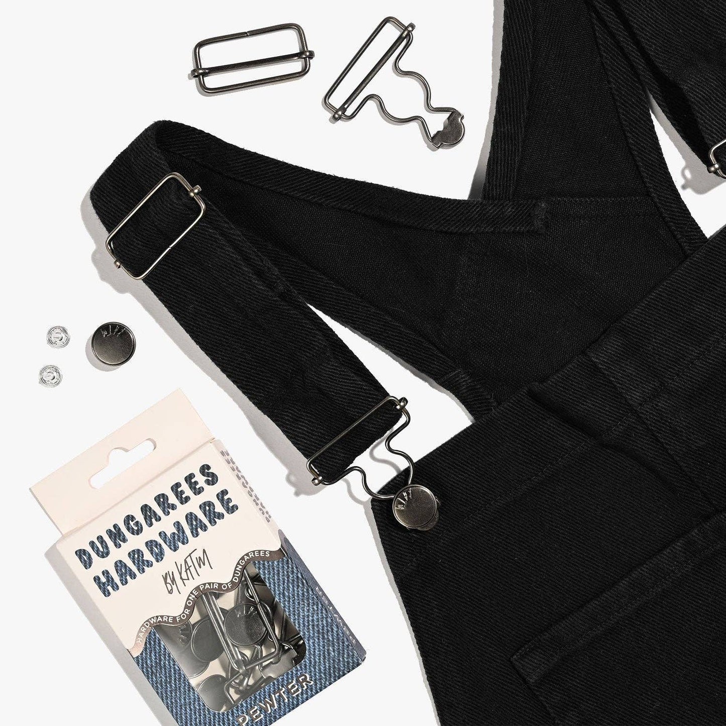Dungarees Hardware Kit | Pewter