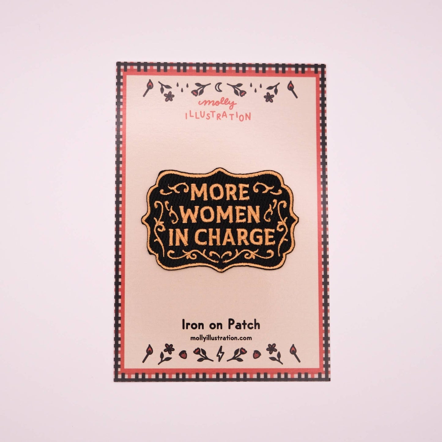 More Women in Charge Embroidered Iron On Patch