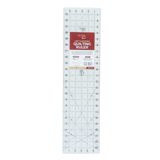 Left-Handed Non-Slip Quilting Ruler - 6 x 24 inch