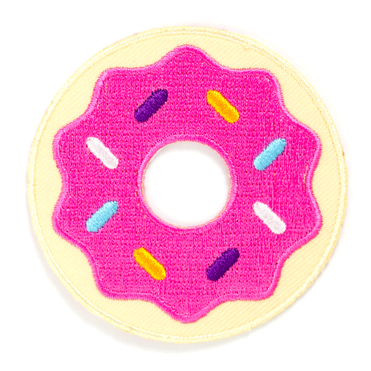 Donut Embroidered Iron-On Patch