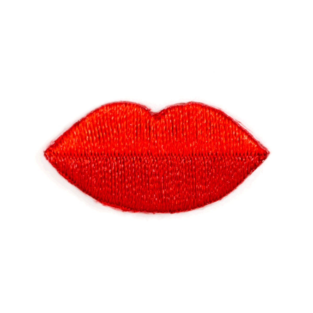 Red Lips Embroidered Sticker Patch