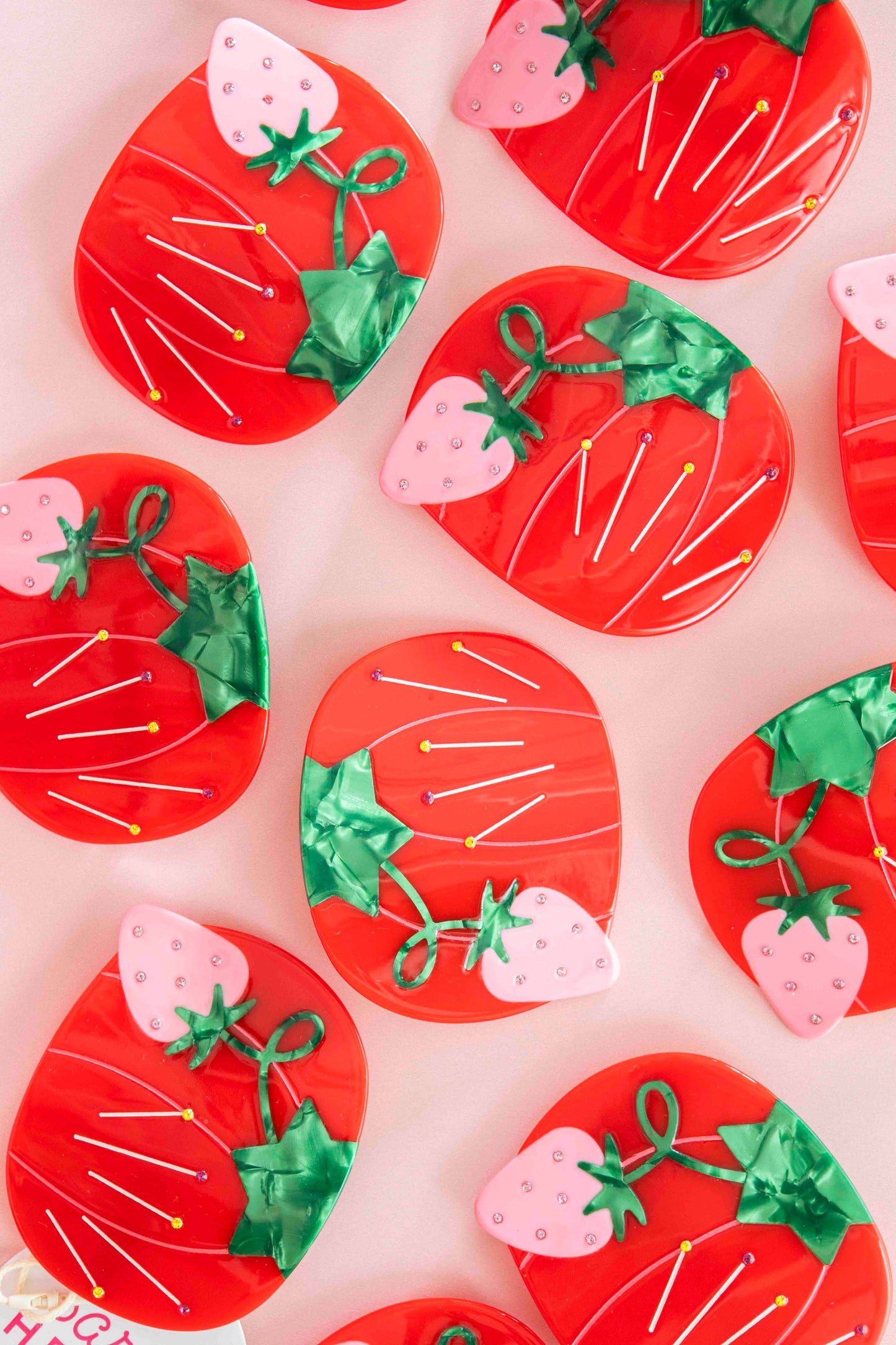 Tomato Pincushion French Barrette Hair Clip