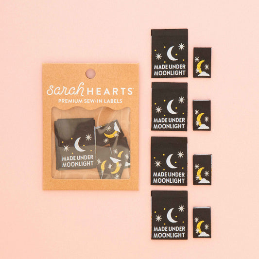 Made Under Moonlight Woven Sewing Labels