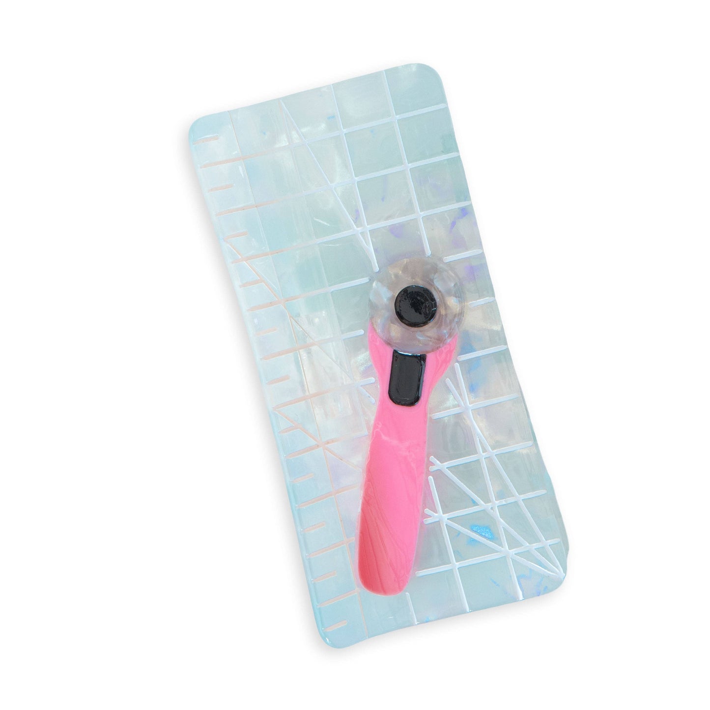 Ruler and Rotary Cutter Hair Claw Clip