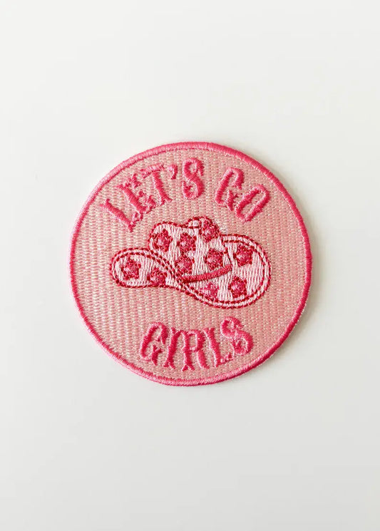 Let's Go Girls Embroidered Iron-On Patch Western Nashville