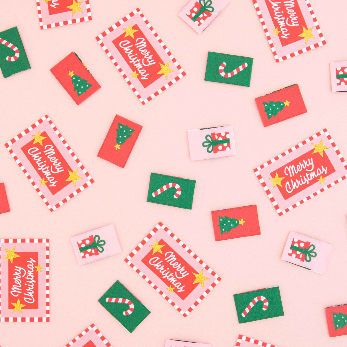 Woven Sew In Labels - Christmas Holiday Multipack