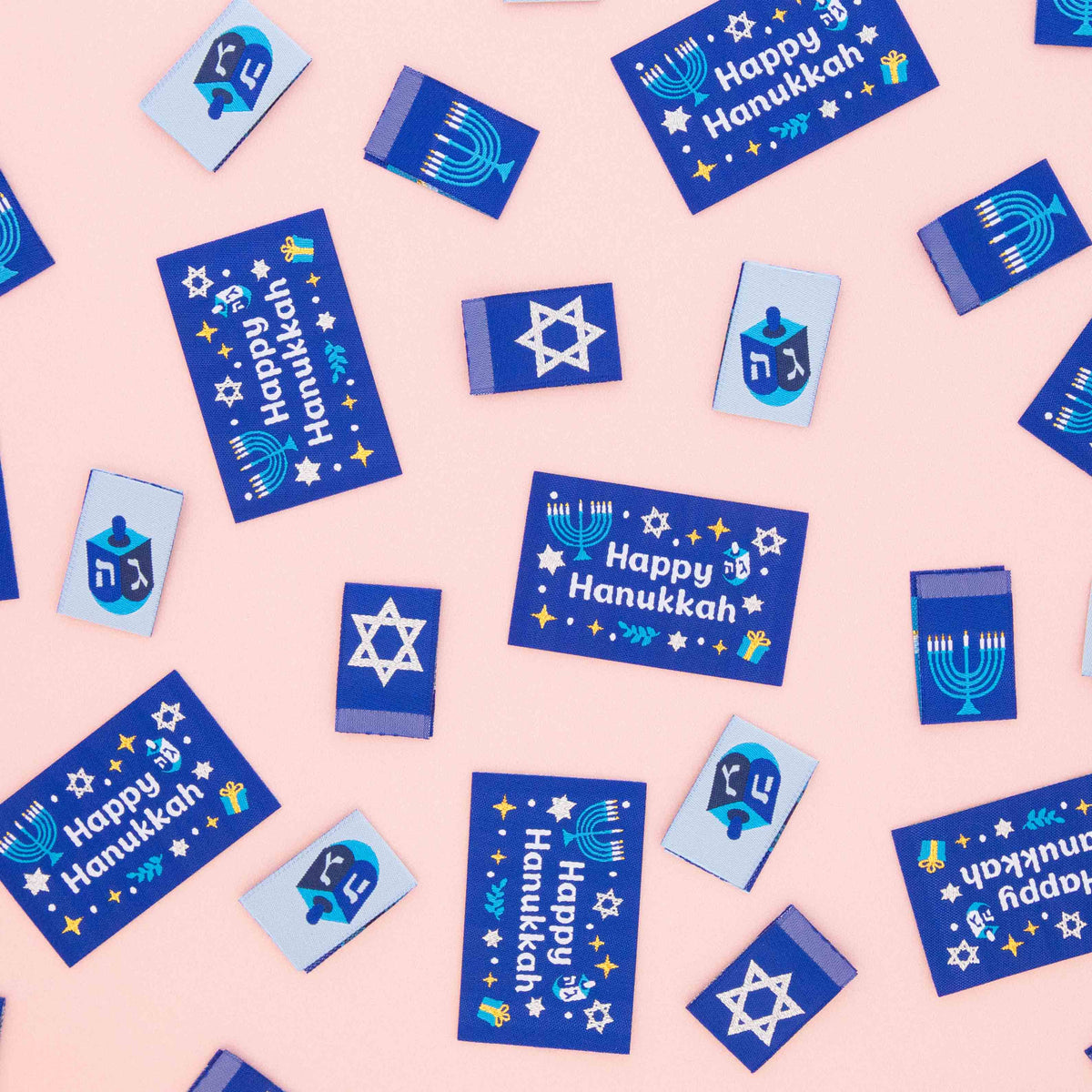 Woven Sew In Labels - Hanukkah Holiday Multipack