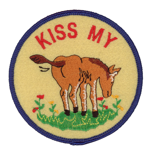 Kiss My A** Iron On Patch