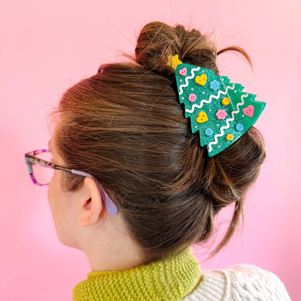 Crafty Christmas Tree Claw Clip