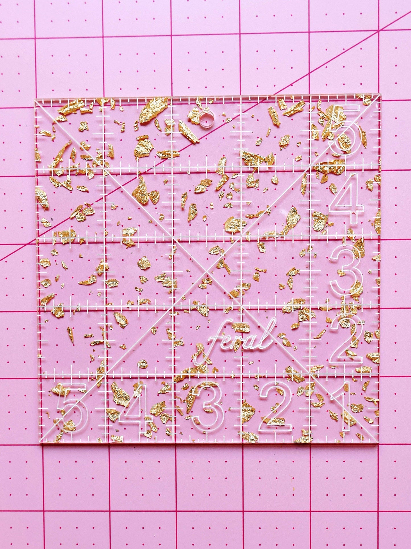 Charm square ruler