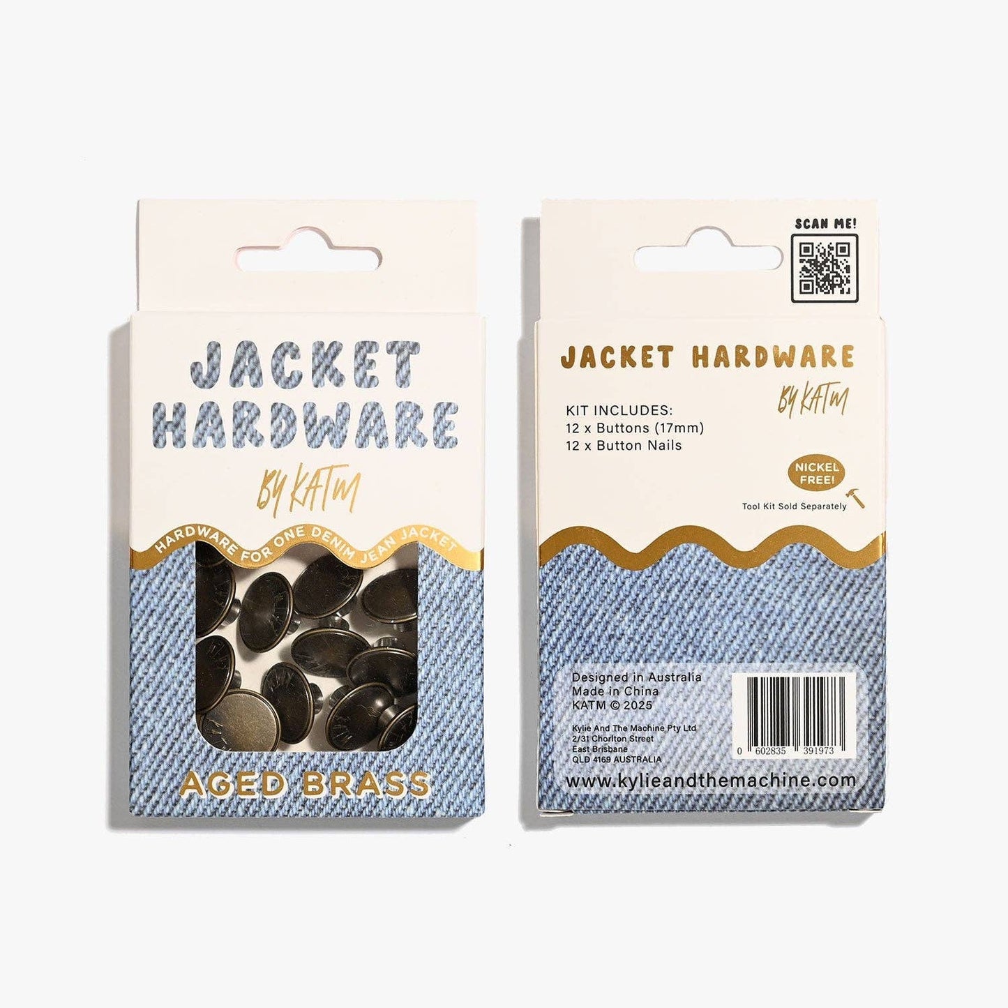 Jacket Hardware Kit | Aged Brass