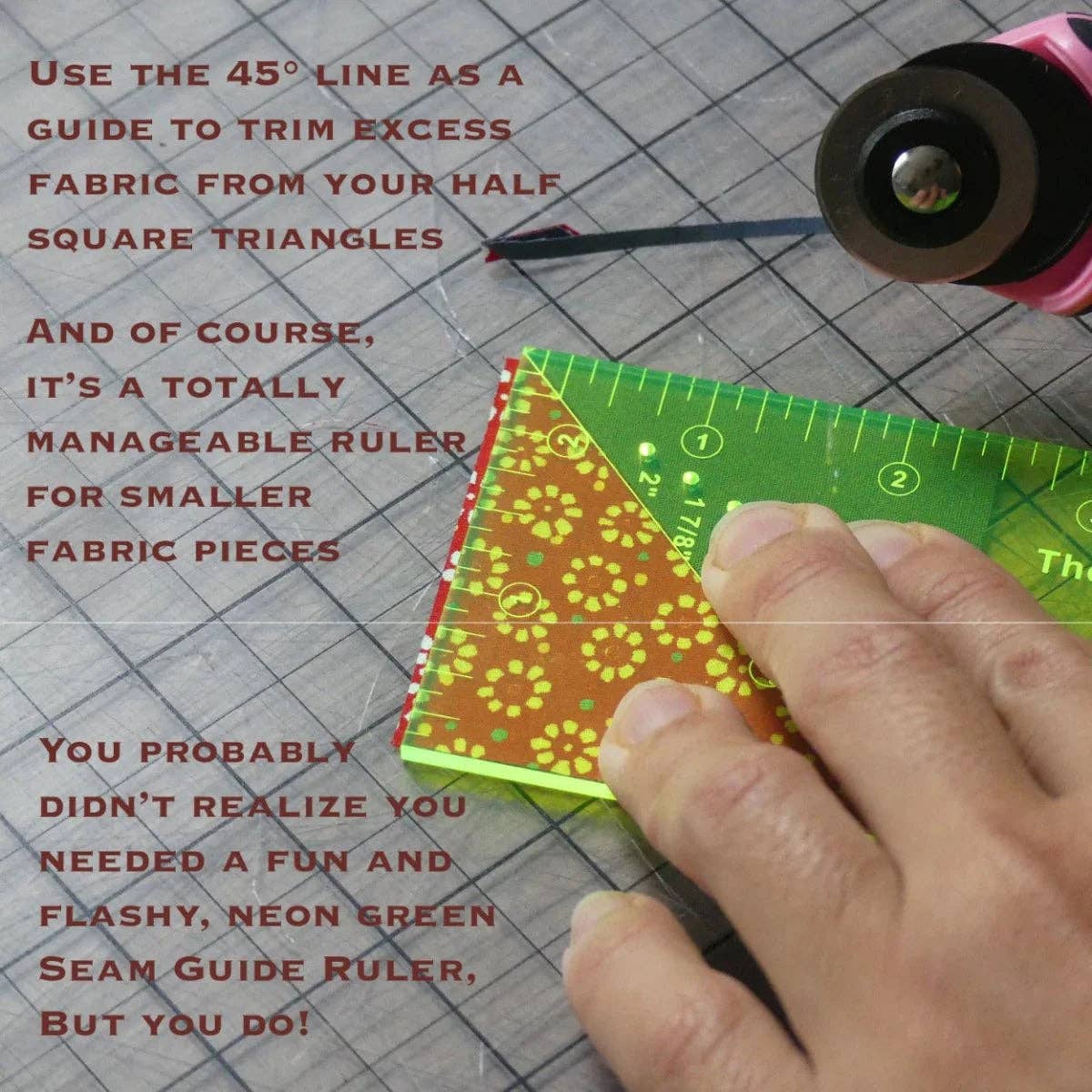 Seam Guide Ruler + FREE Magnetic Seam Guide