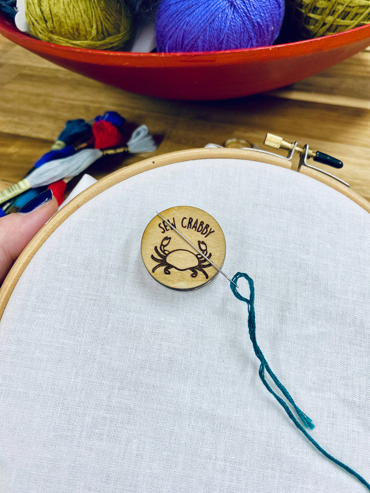 Needle Minder -- Sew Crabby
