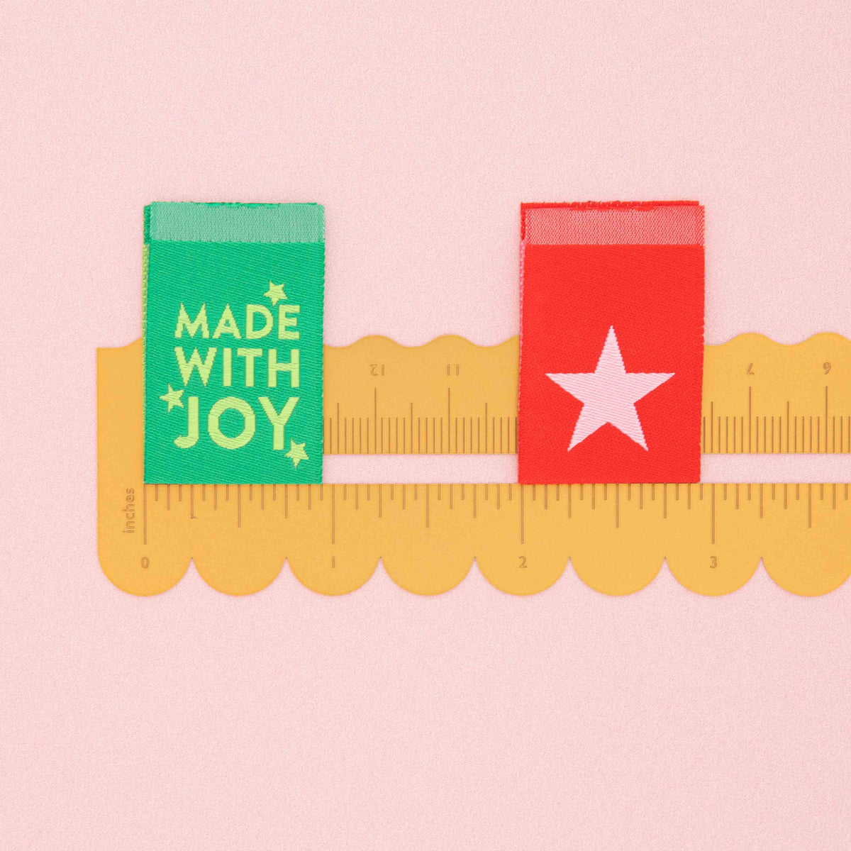 Woven Sew In Labels - Made with Joy Reversible Multipack