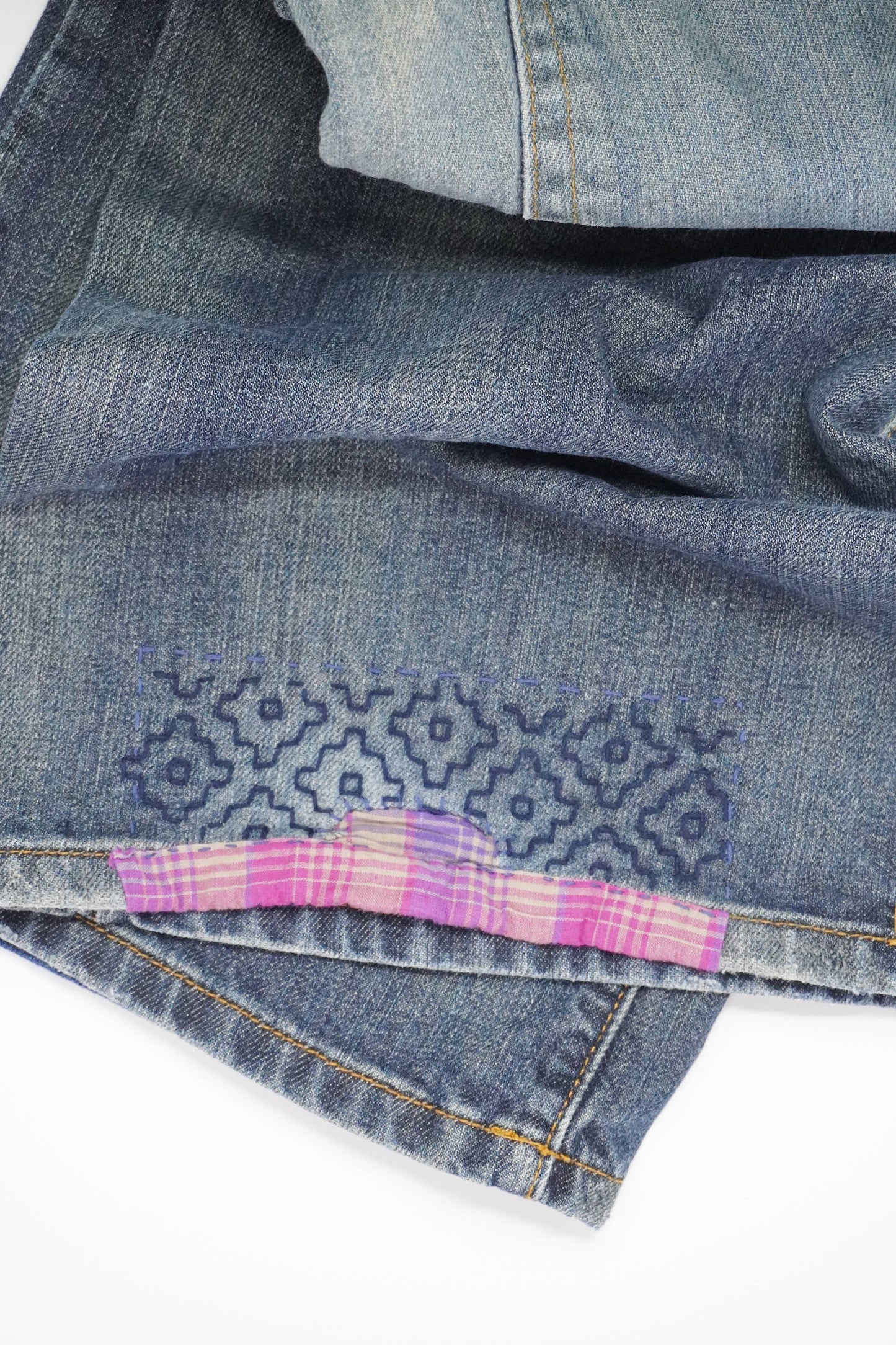 Sashiko Inspired Mending Stick and Stitch Starter Pack