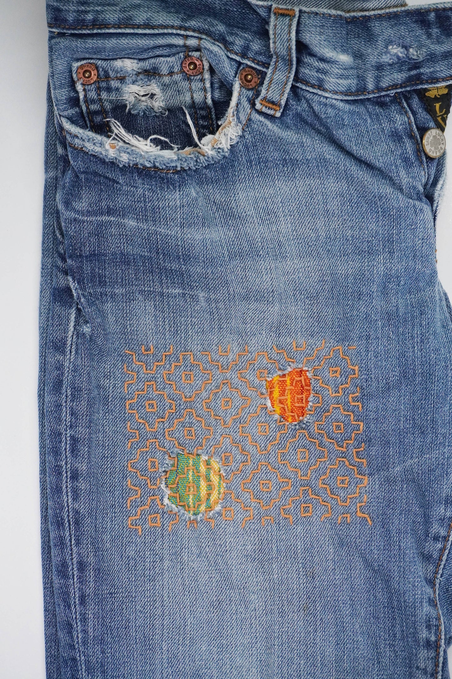 Sashiko Inspired Mending Stick and Stitch Starter Pack