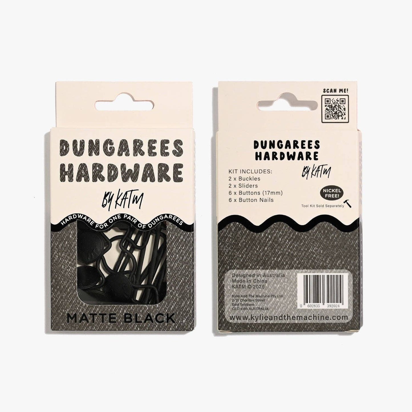 Dungarees Hardware Kit | Matte Black