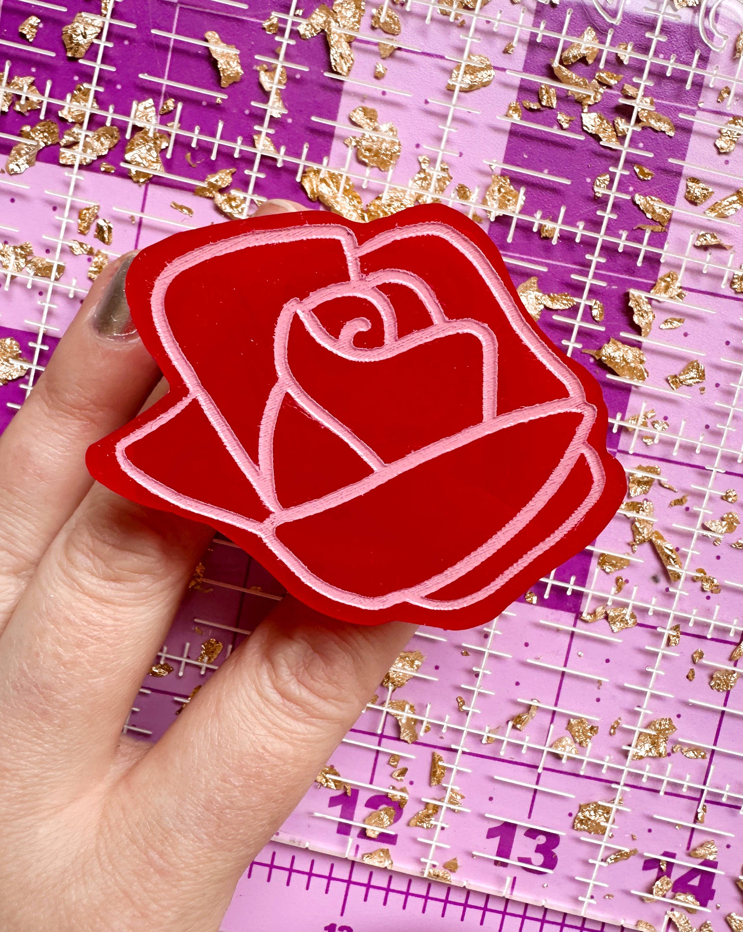 Rose pop-up ruler handle – Magic City Fabric