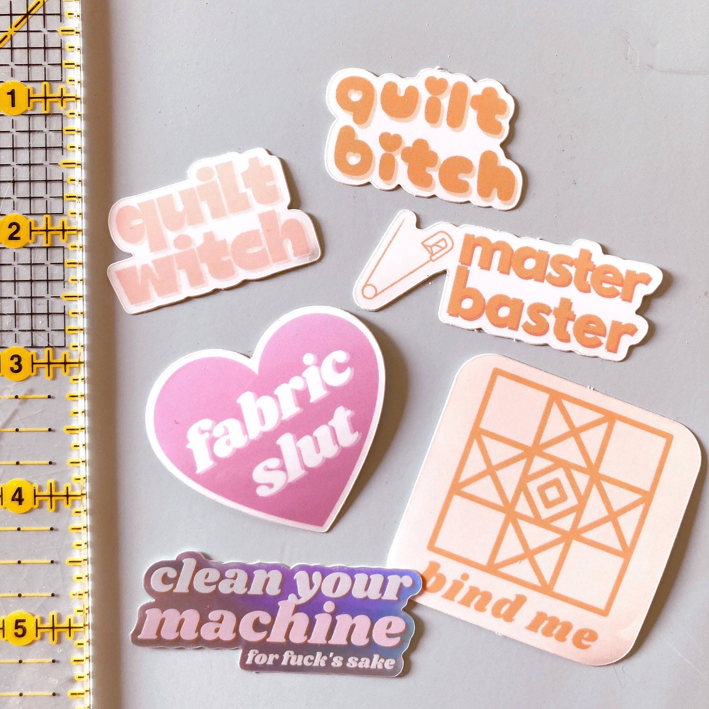 Bind Me Vinyl Sewing Quilting Sticker