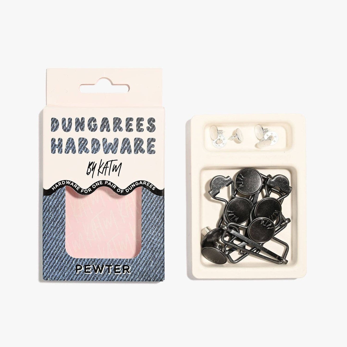Dungarees Hardware Kit | Pewter