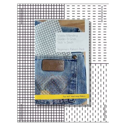 Visible Mending Stick and Stitch Patterns- Starter Pack: NA