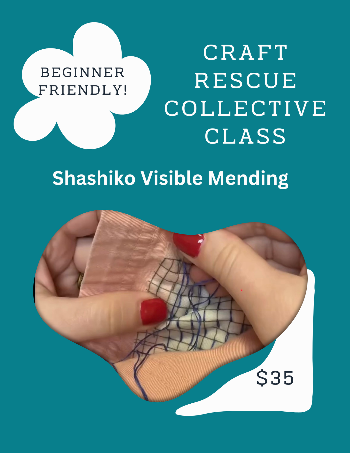 Visible Mending Workshop with Craft Rescue Collective | September 28th, 6 - 8 pm