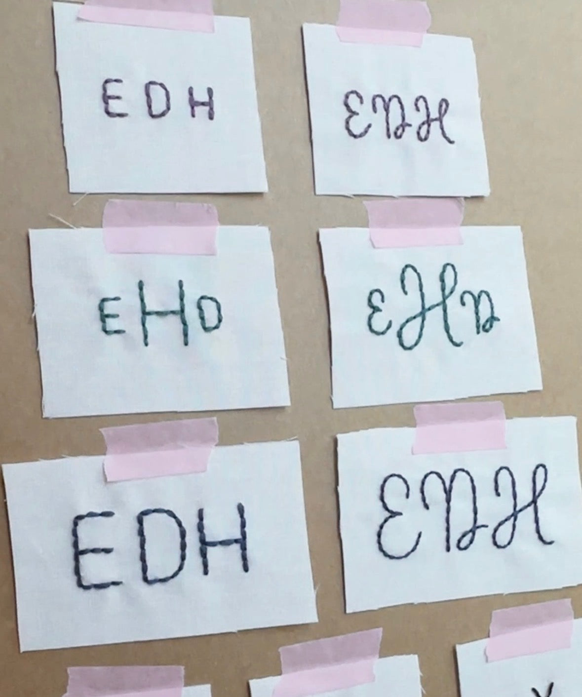 Hand Lettering Embroidery Class - 2/21 @ 1pm