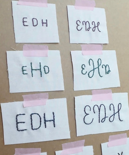 Hand Lettering Embroidery Class - 2/21 @ 1pm