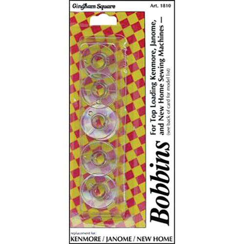 Kenmore Topload Plastic Bobbins 1810 Gingham Square 5ct