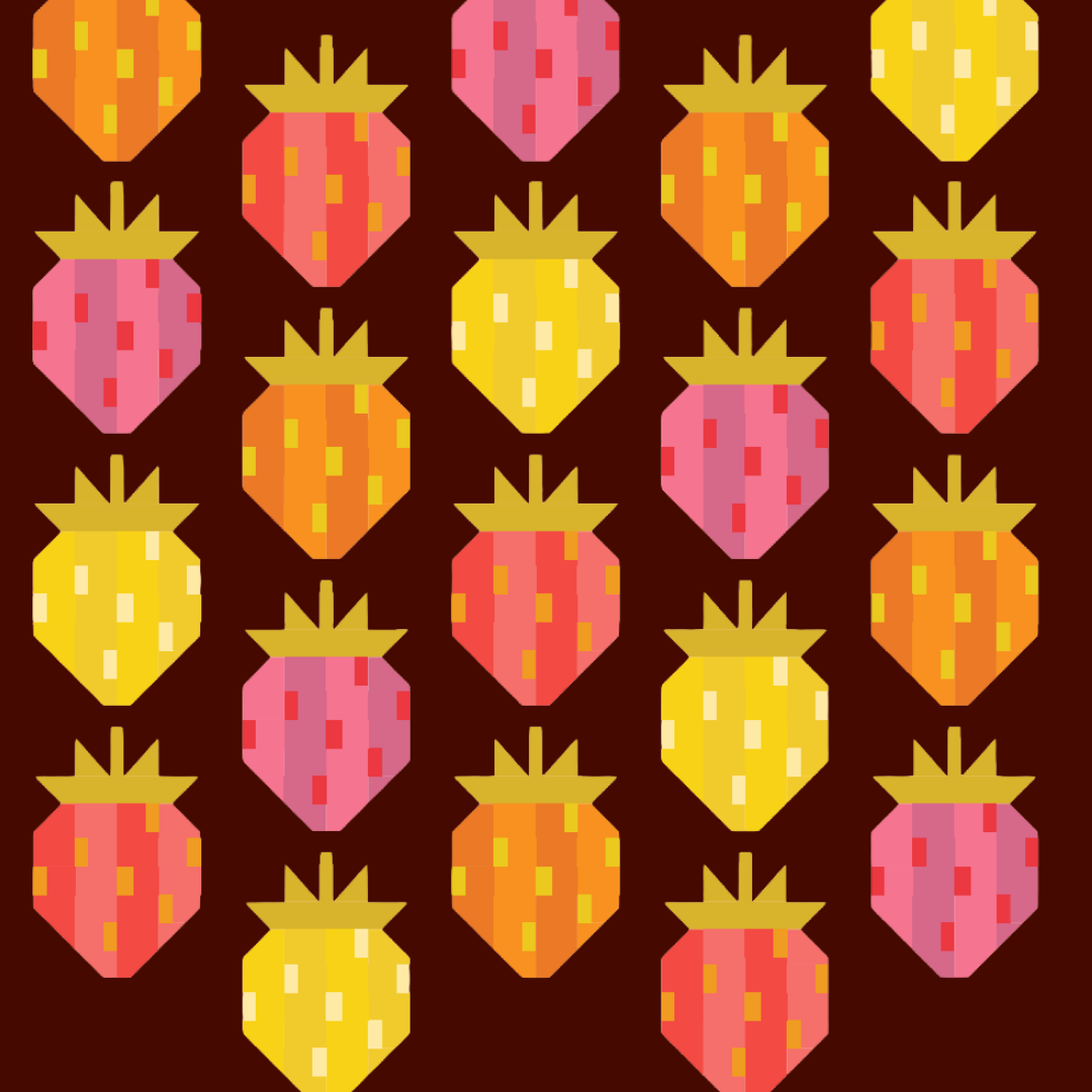 Berry Season Quilt, Beginner - (Starts July 15th @ 6pm, 7 weeks)