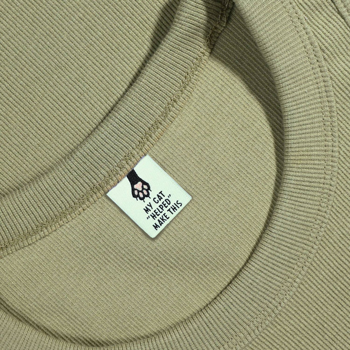 My Cat "Helped" Me Make This Woven Labels | Case of 6 units