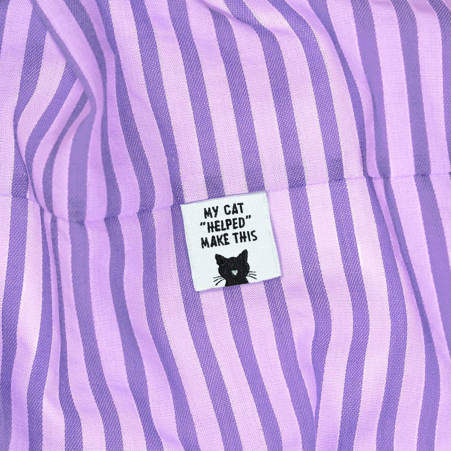 My Cat "Helped" Me Make This Woven Labels | Case of 6 units