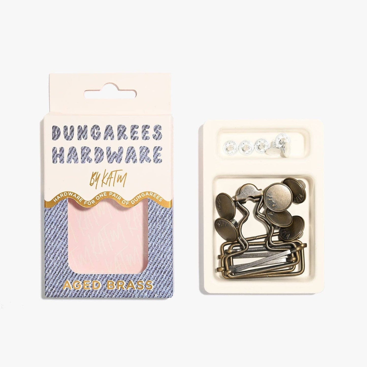 Dungarees Hardware Kit | Aged Brass