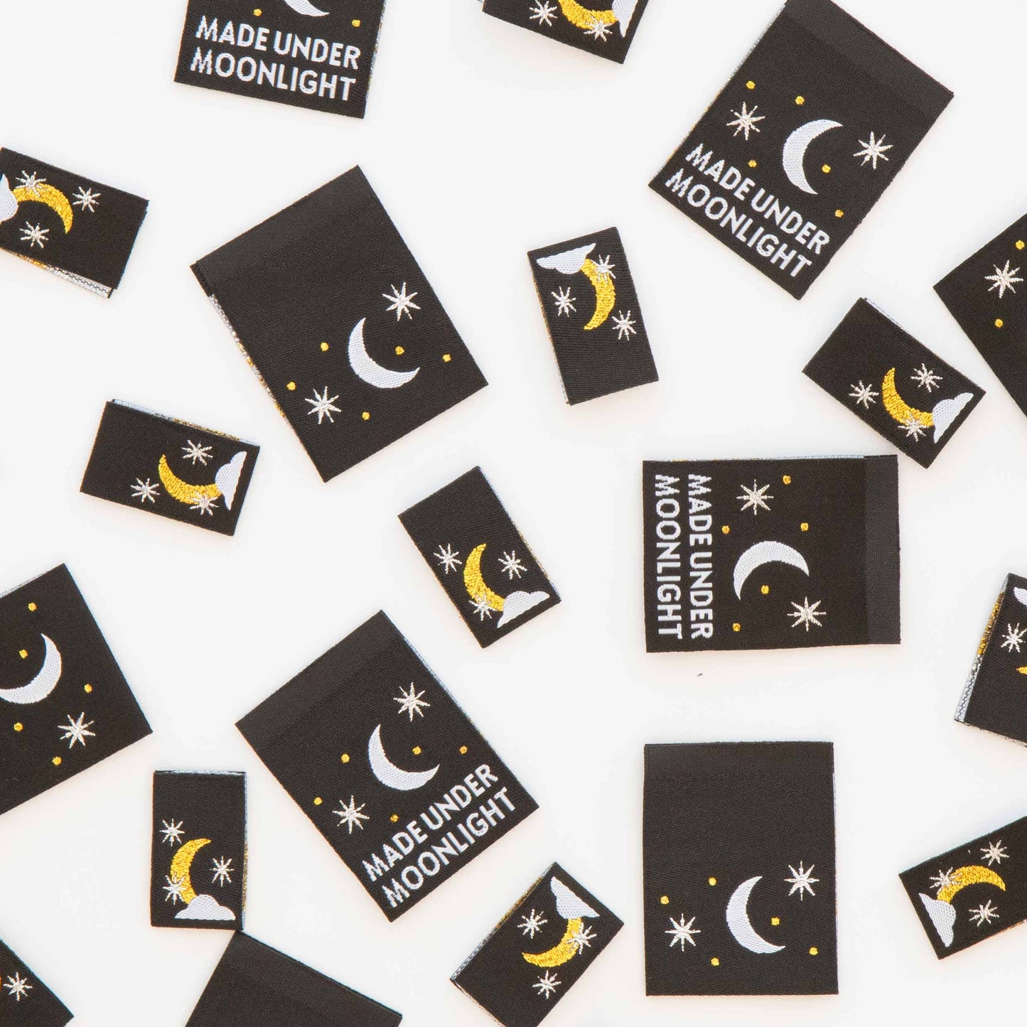 Made Under Moonlight Woven Sewing Labels