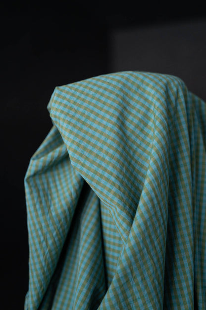Springwater Cotton/Linen Check