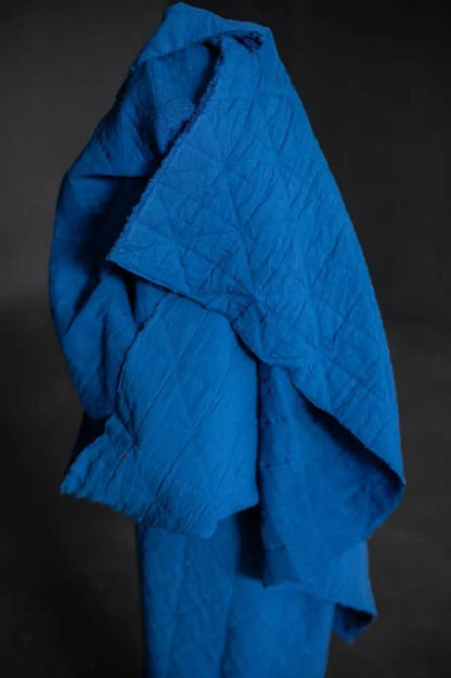 Blue Pop Jacquard Cotton