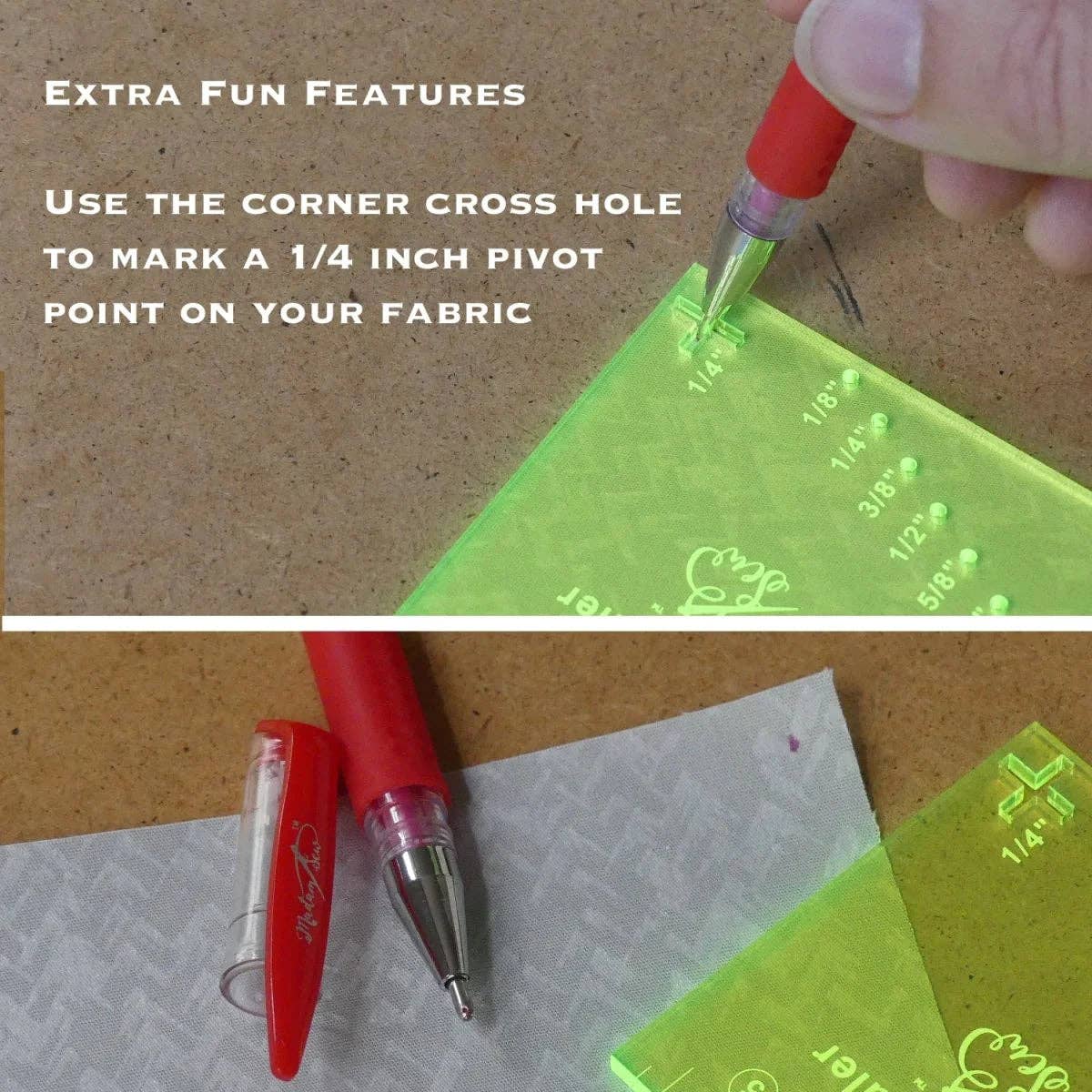 Seam Guide Ruler + FREE Magnetic Seam Guide