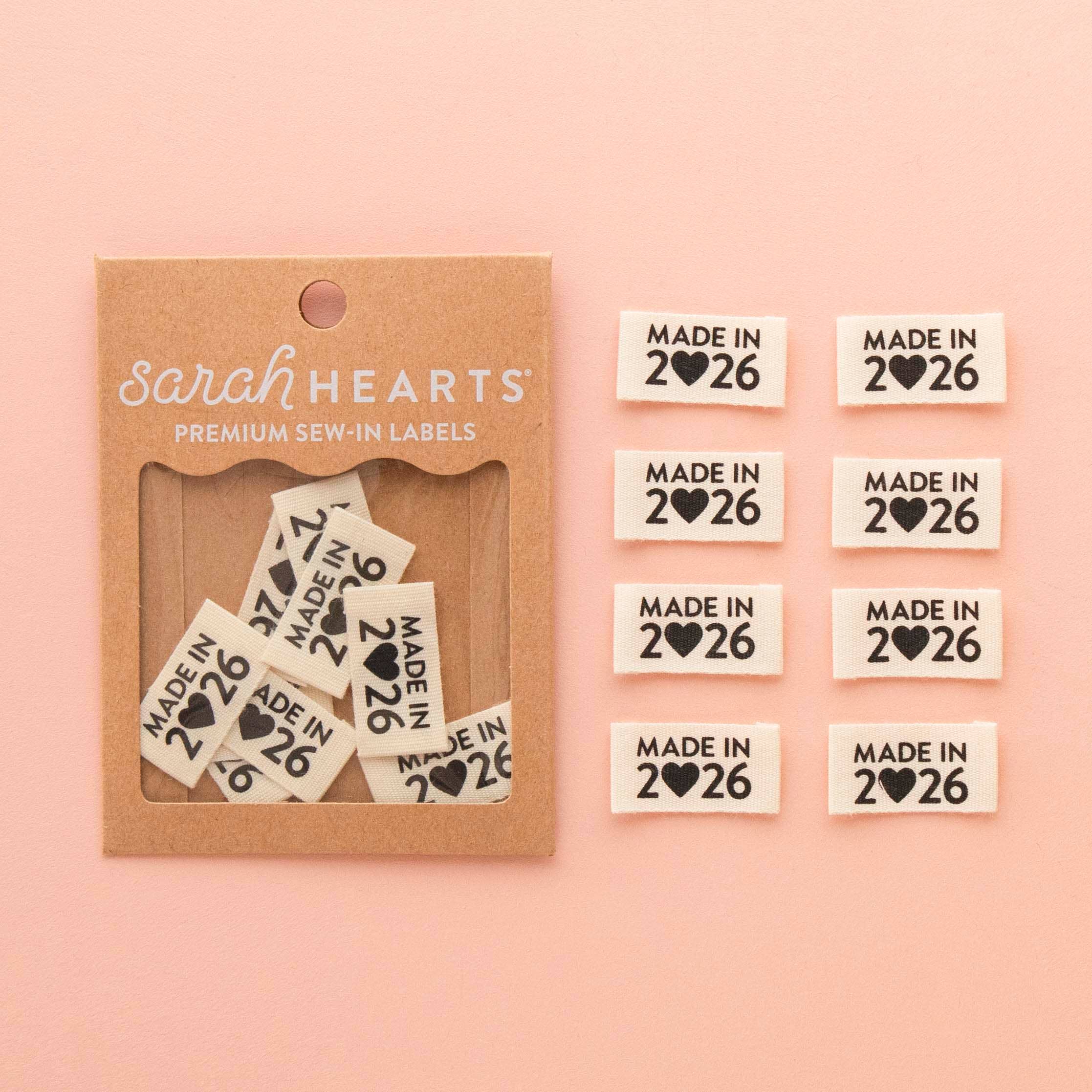 Made in 2026 Organic Cotton Endfold Labels - Quilt Tags – Magic City Fabric