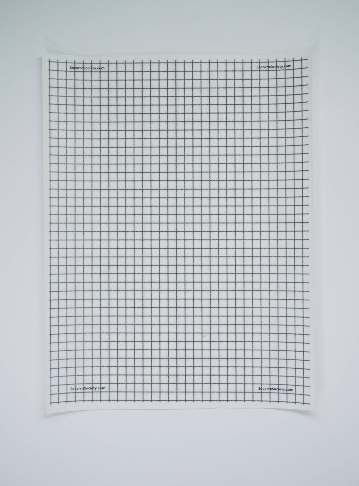 Visible Mending ¼” Grid Full Sheet Stick and Stitch Pattern: NA