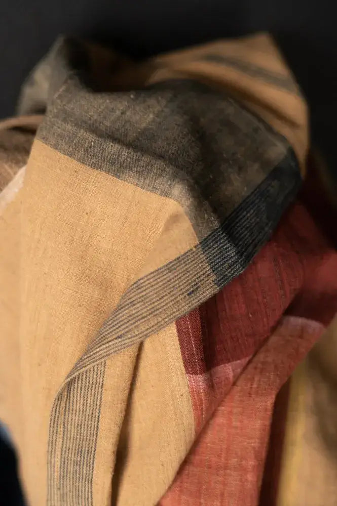 Patchwork Brown Indian Cotton