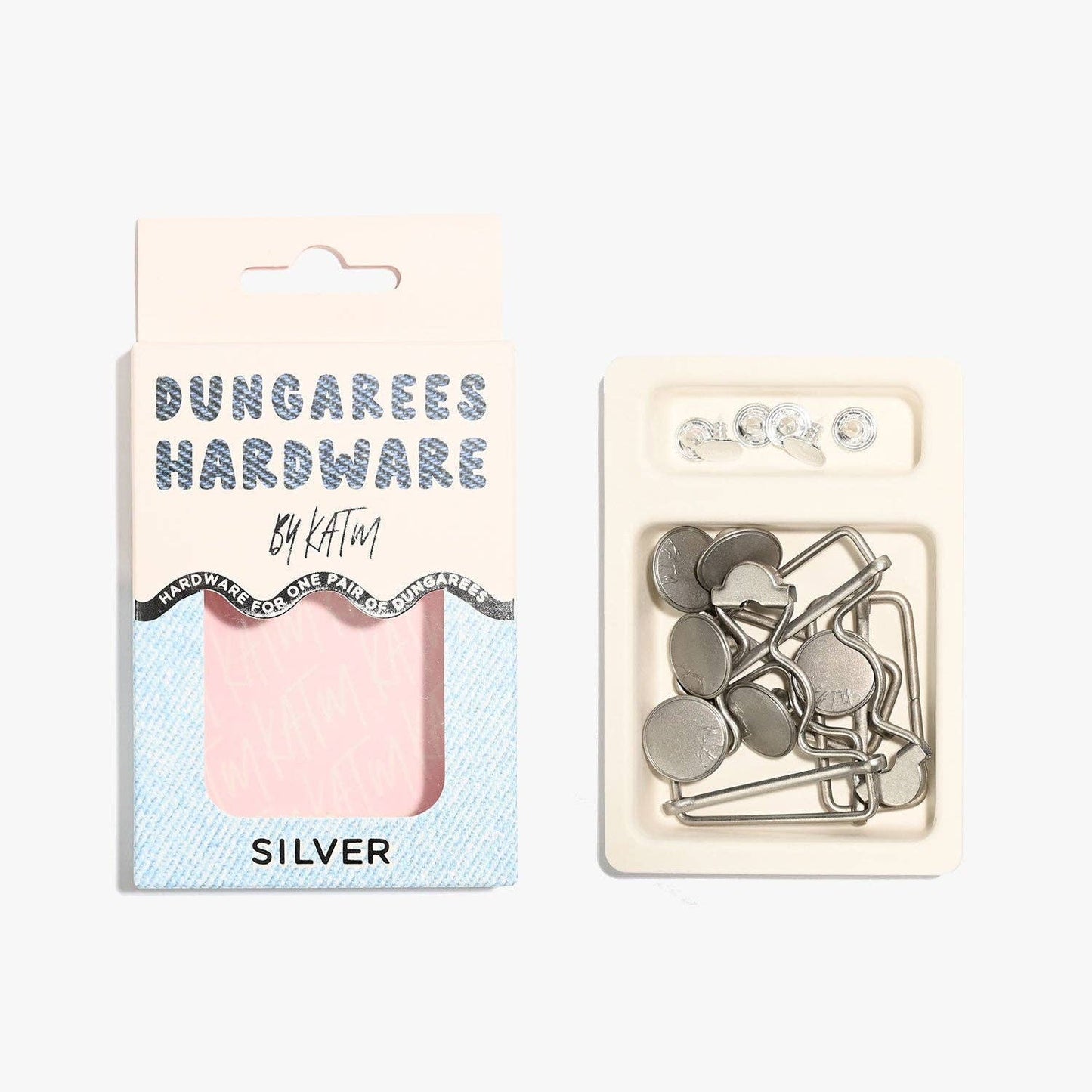 Dungarees Hardware Kit | Silver